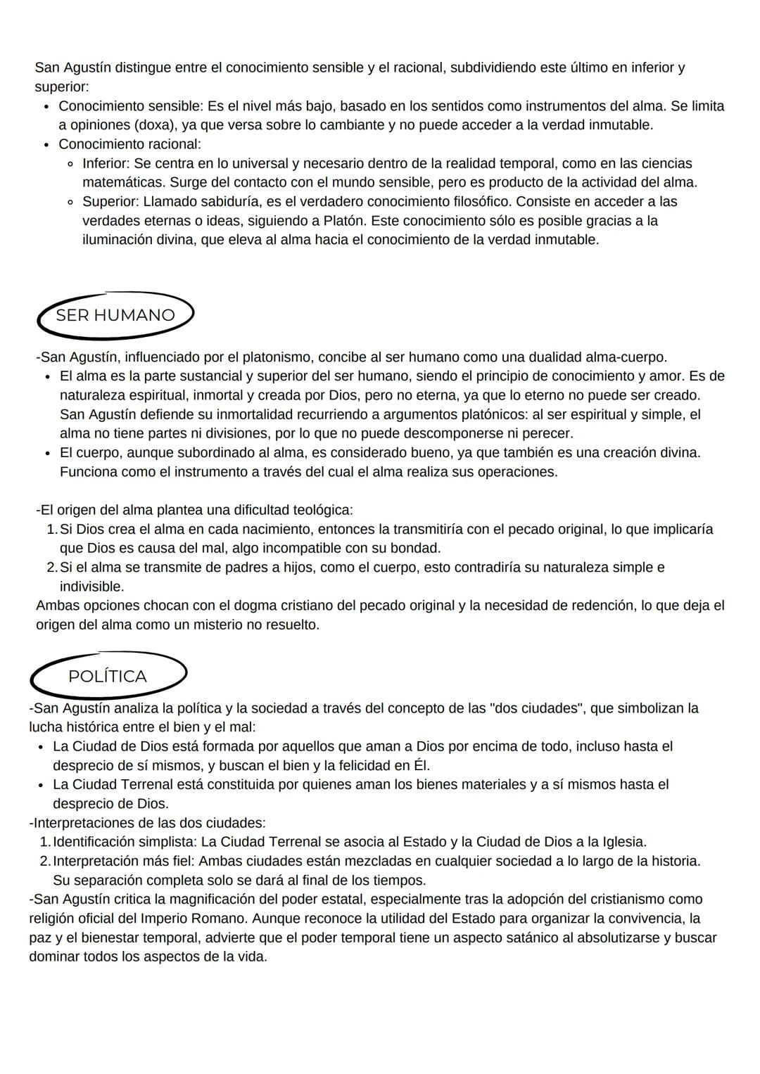 SAN AGUSTÍN
ÉTICA
La ética de San Agustín se centra en la búsqueda de Dios como Bien supremo y felicidad absoluta, orientando
la vida humana