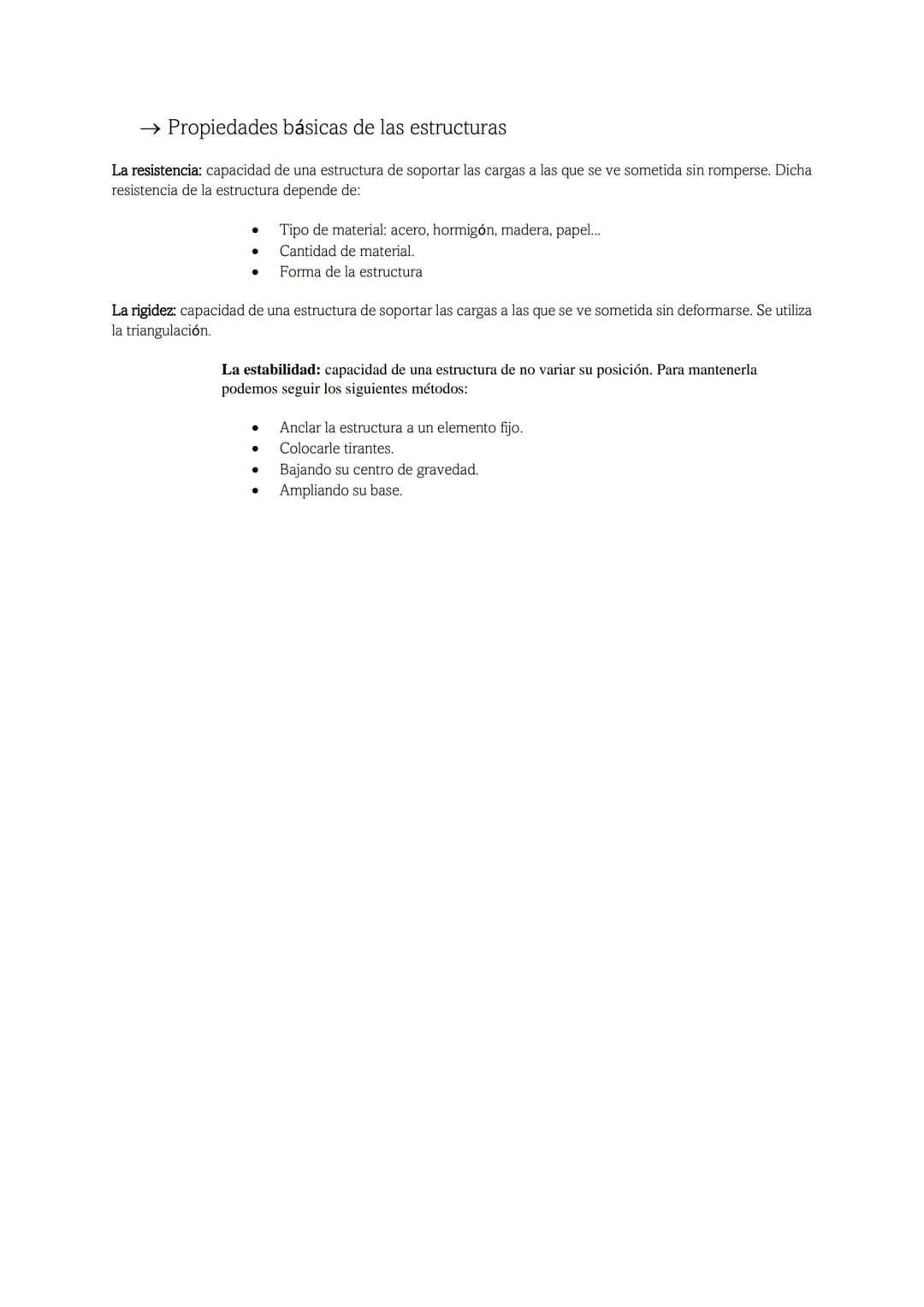 TEMA 3: ESTRUCTURAS
→ Introducción
Fuerza: todo aquello capaz de deformar un cuerpo o de modificar su estado de movimiento o reposo.
Estruct