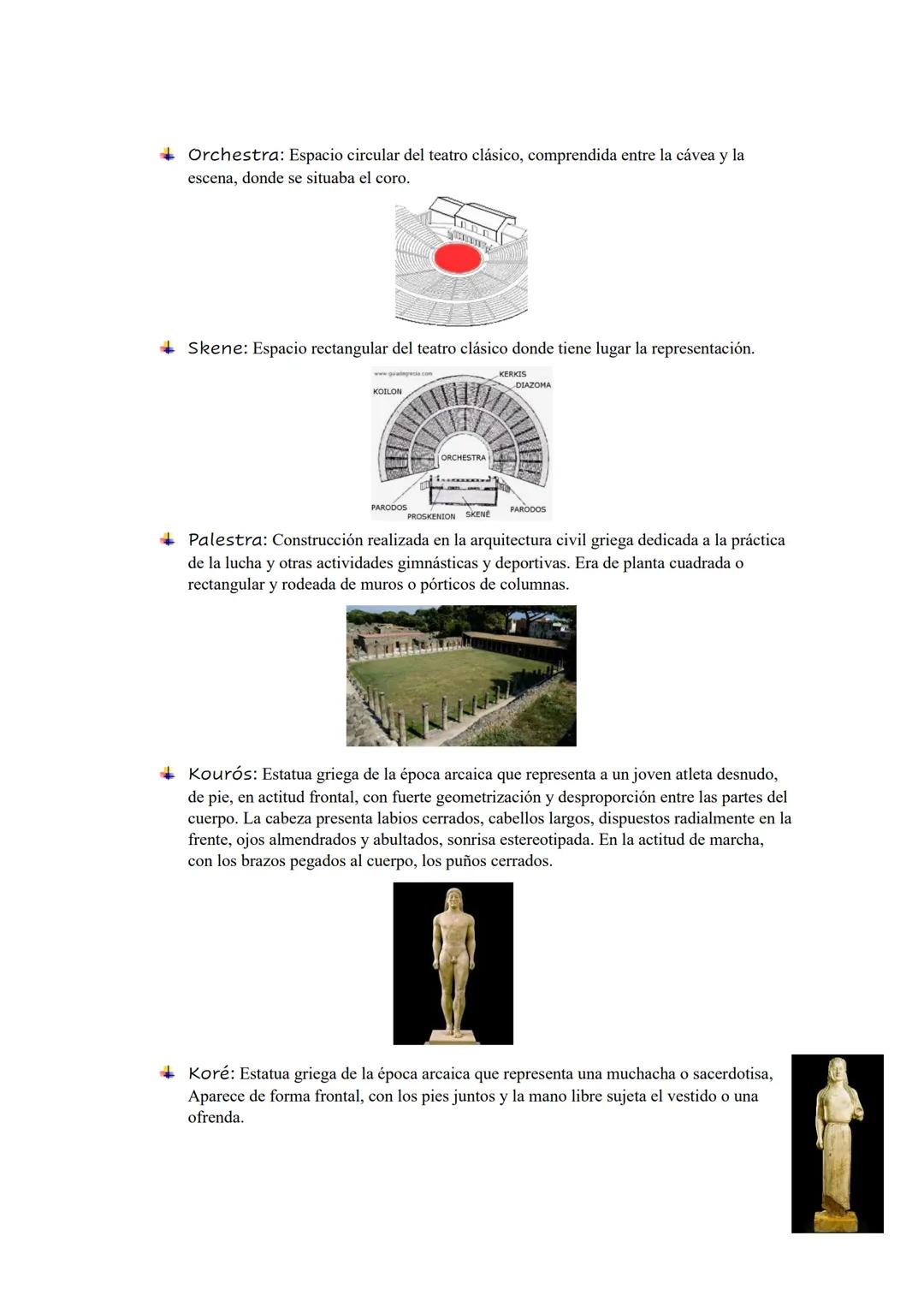 VOCABULARIO ARTE GRIEGO
Orden arquitectónico: Norma o
principio que rige toda la arquitectura, que
consiste en la combinación y proporción r