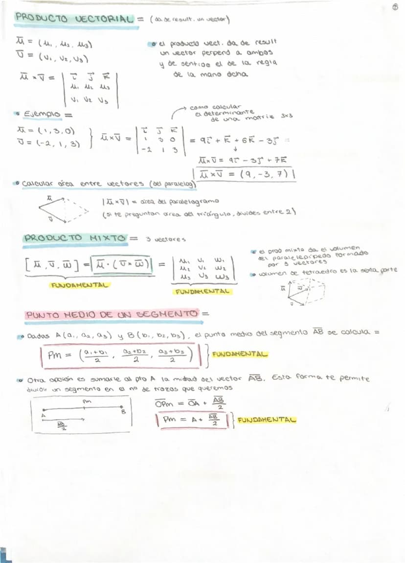FORMULAS DISTANCIAS
(P = punto de la recta)
| PQ x Jr 1.
→ prod vectorial
Punto-recta →
0(Q,5) =
1201
modulo
121 Punto - plano d(πT, P) =
|A