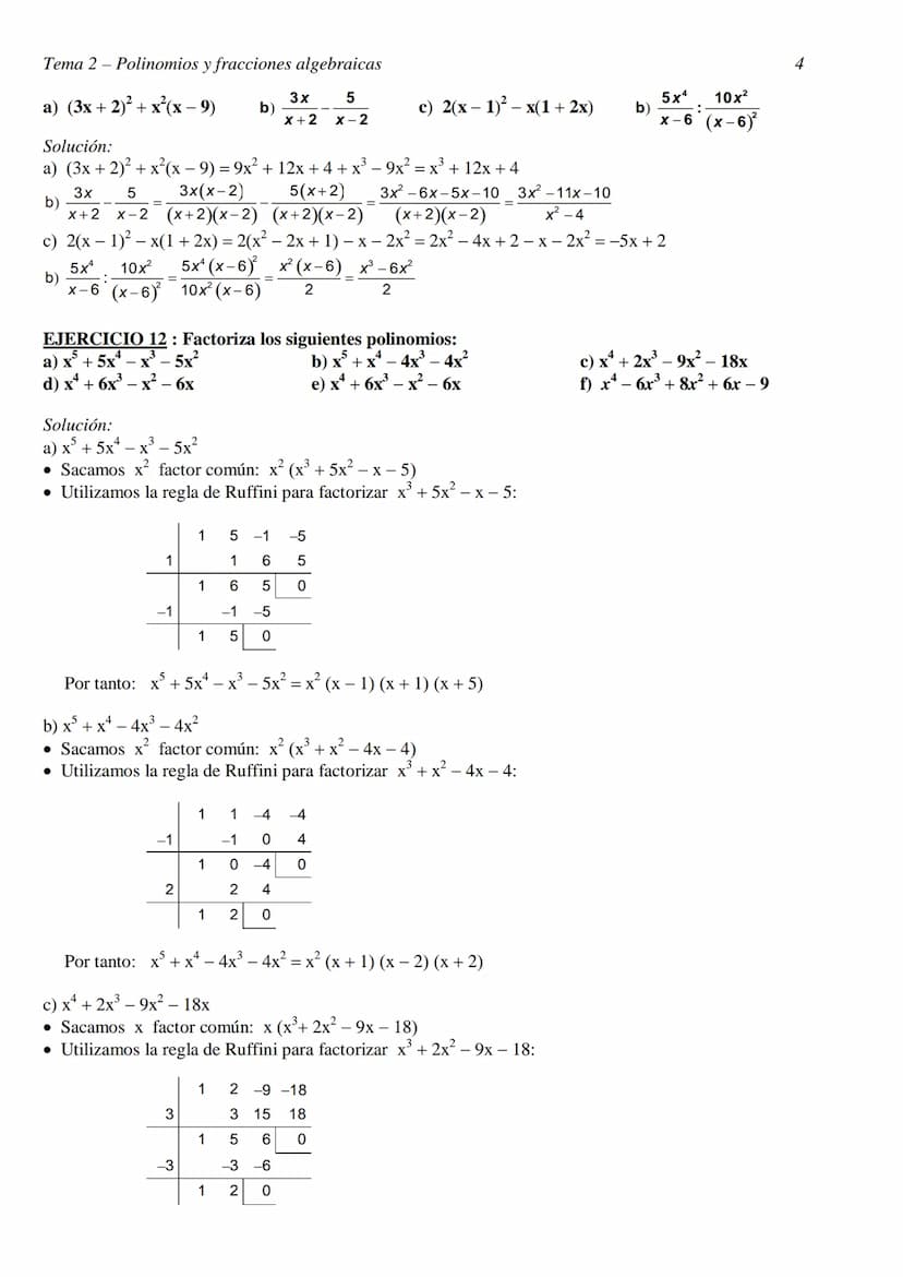 
<h2 id="ejerciciosresueltosdepolinomiosyfraccionesalgebraicas">EJERCICIOS RESUELTOS DE POLINOMIOS Y FRACCIONES ALGEBRAICAS</h2>
<h3 id="eje