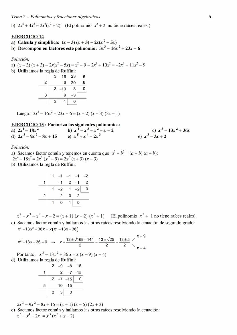 
<h2 id="ejerciciosresueltosdepolinomiosyfraccionesalgebraicas">EJERCICIOS RESUELTOS DE POLINOMIOS Y FRACCIONES ALGEBRAICAS</h2>
<h3 id="eje