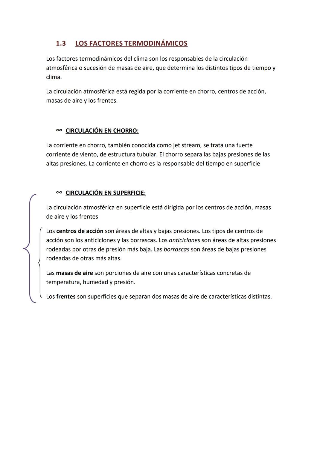 TEMA 2: LA DIVERSIDAD CLIMÁTICA
1. LOS FACTORES DEL CLIMA
El estado de la atmósfera y sus variaciones son los responsables del tiempo
atmosf
