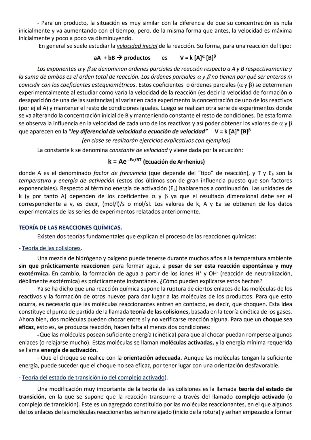 CINÉTICA QUÍMICA
En termoquímica estudiamos como determinar si una reacción era o no espontánea, pero no
hablamos de con qué velocidad se pr