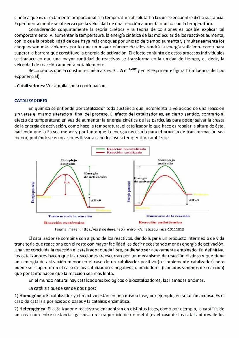 CINÉTICA QUÍMICA
En termoquímica estudiamos como determinar si una reacción era o no espontánea, pero no
hablamos de con qué velocidad se pr