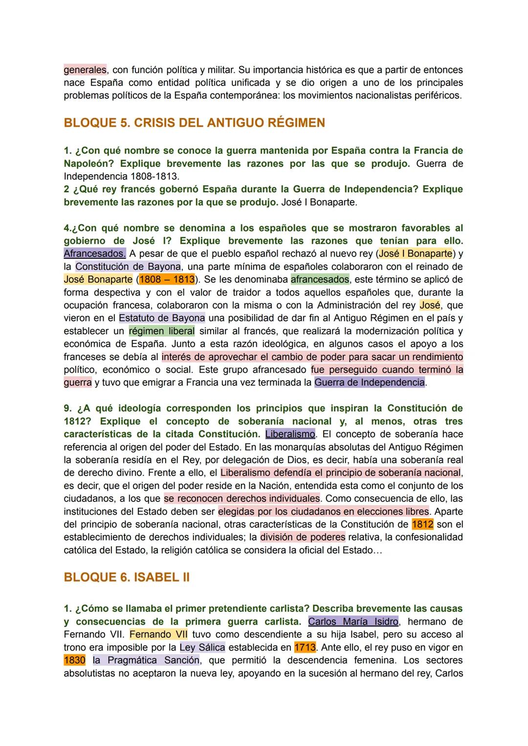 # BLOQUE 4. ESPAÑA EN LA ÓRBITA FRANCESA: EL REFORMISMO
DE LOS PRIMEROS BORBONES

9. ¿A qué reinado corresponde el Motín de Esquilache? Defi
