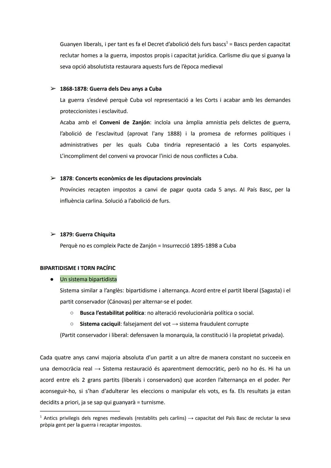 # UD7: LA RESTAURACIÓ BORBÒNICA (1875-1902)

LES CLAUS DEL NOU SISTEMA POLÍTIC

Acaba 1a República cop d'estat Pavía (1874 gener)

Manifest 