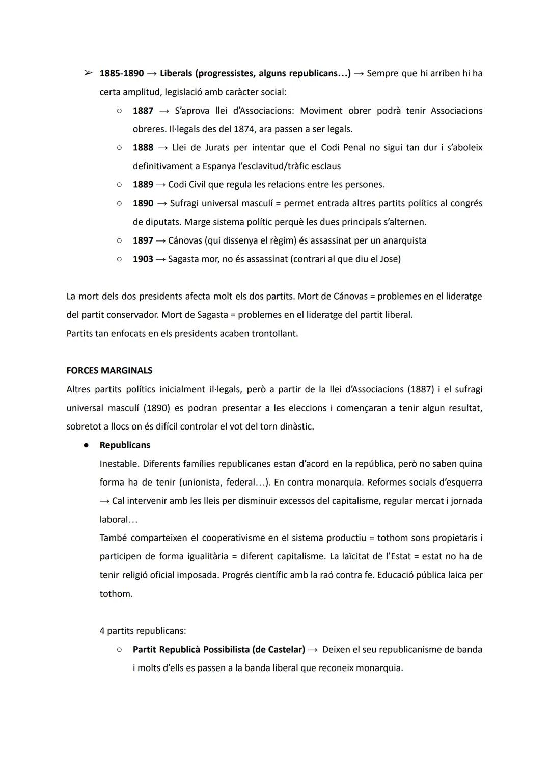 # UD7: LA RESTAURACIÓ BORBÒNICA (1875-1902)

LES CLAUS DEL NOU SISTEMA POLÍTIC

Acaba 1a República cop d'estat Pavía (1874 gener)

Manifest 