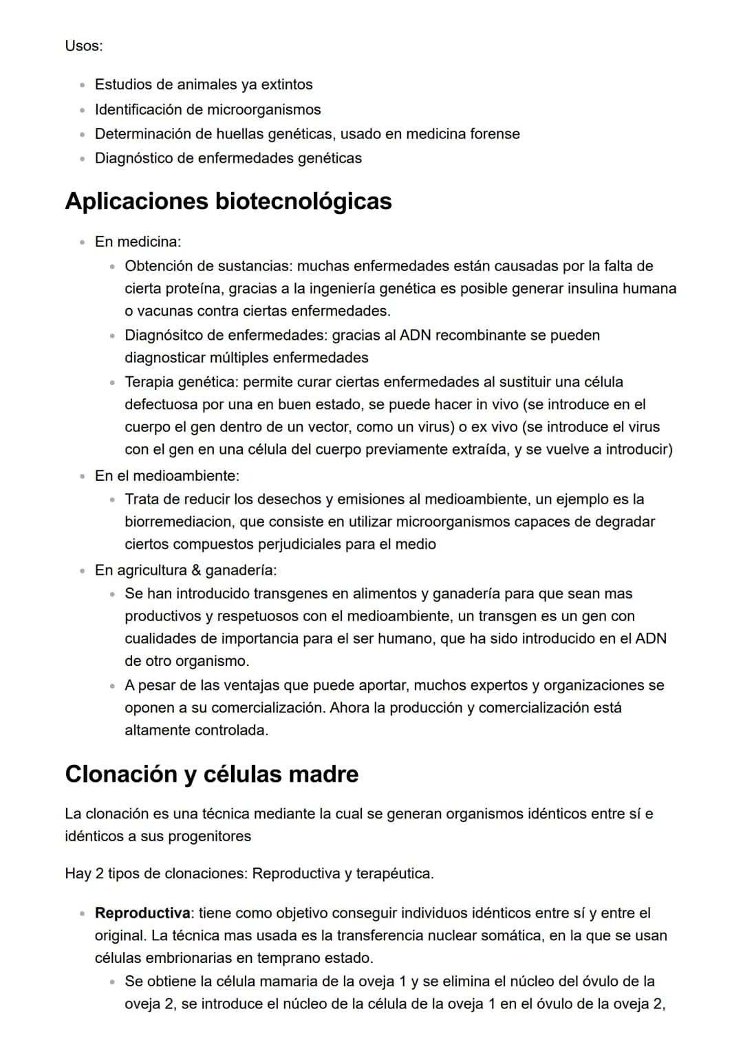 Información
ADN y ácidos nucleicos
• El ADN es la molécula que almacena la información genética de una célula y por tanto
del individuo que 