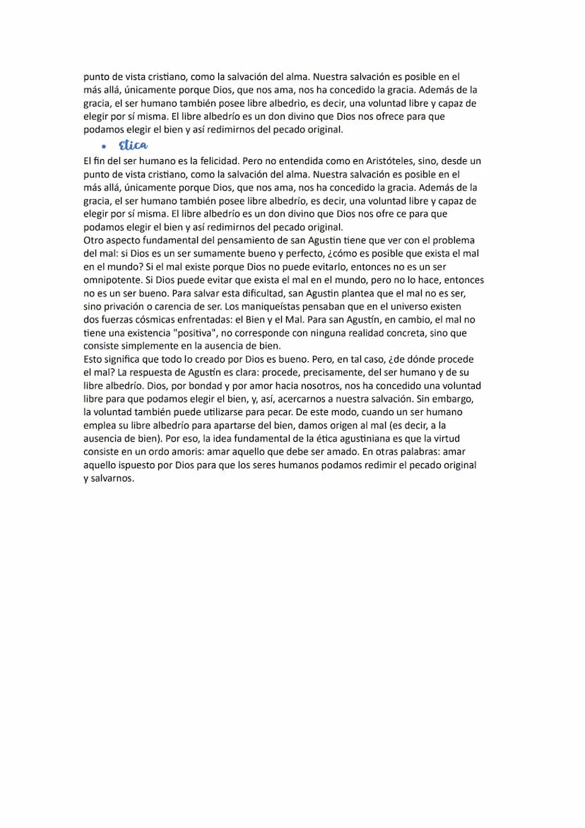 san agustín DE HIPONA
Ontologia-epistemologia
La filosofía de San Agustín sincretiza el pensamiento platónico y el Cristiano. A nivel ontoló