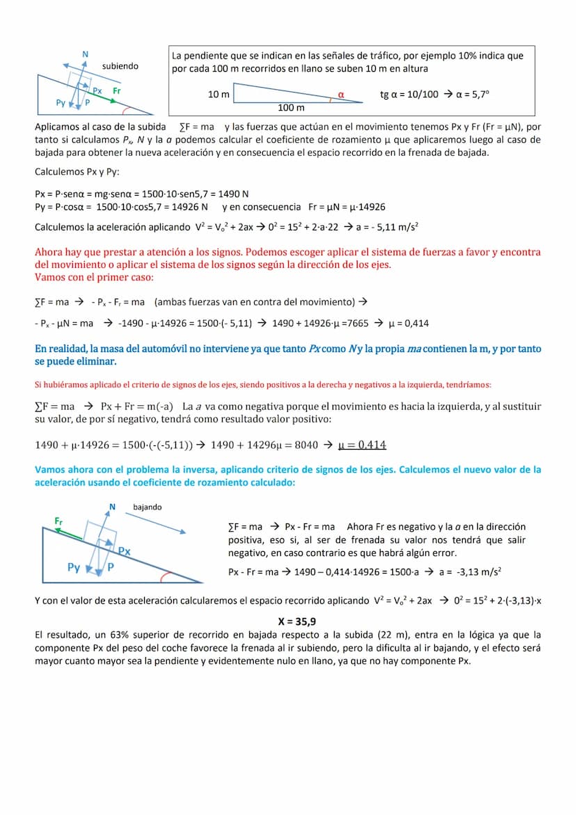 8) Sea una fuerza F de 250 N que tira horizontalmente de un bloque de masa de 10 kg que se encuentra
sobre un plano horizontal. Determinar l