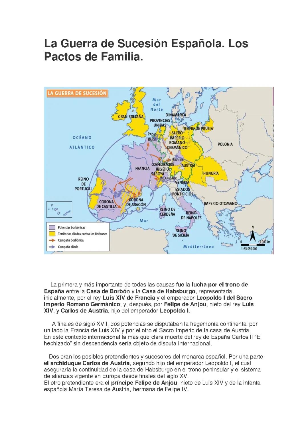 GUERRA DE SUCESIÓN ESPAÑOLA Y TRATADO DE UTRECHT