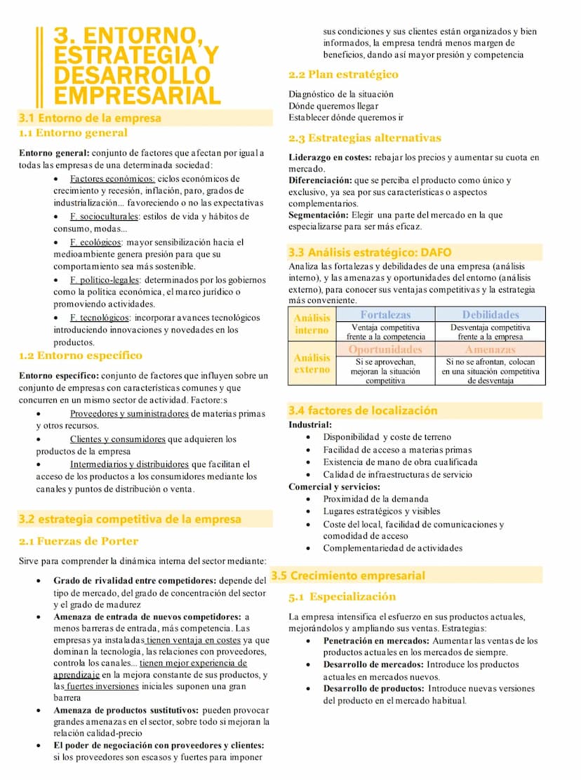1. PAPEL DE LA
EMPRESA EN LA
ECONOMÍA
1.1 Visión panorámica de la empresa
Factores de producción:
Trabajo: aportación física e intelectual d