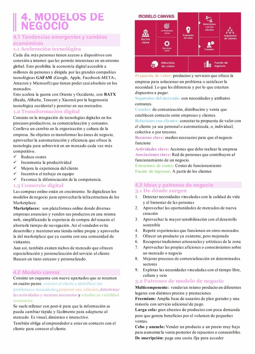 1. PAPEL DE LA
EMPRESA EN LA
ECONOMÍA
1.1 Visión panorámica de la empresa
Factores de producción:
Trabajo: aportación física e intelectual d