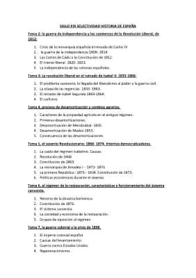 Know HISTORIA ESPAÑOLA SIGLO XIX thumbnail