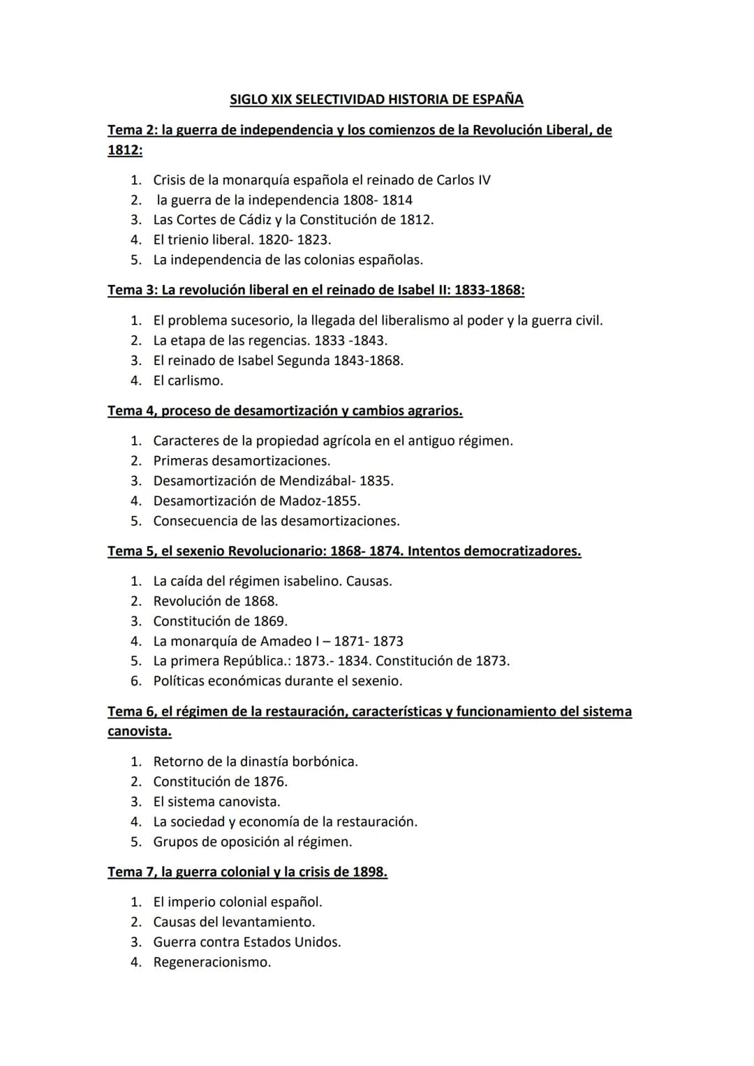 
<h2 id="tema2laguerradeindependenciayloscomienzosdelarevolucinliberalde1812">Tema 2: La guerra de independencia y los comienzos de la Revol