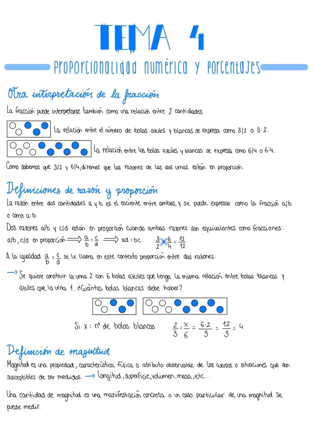 
<h2 id="otrainterpretacindelafraccin">Otra interpretación de la fracción</h2>
<p>La fracción puede interpretarse también como una relación 