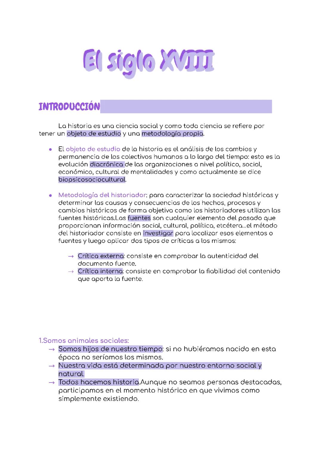 El siglo XVIII(el antiguo regimen)