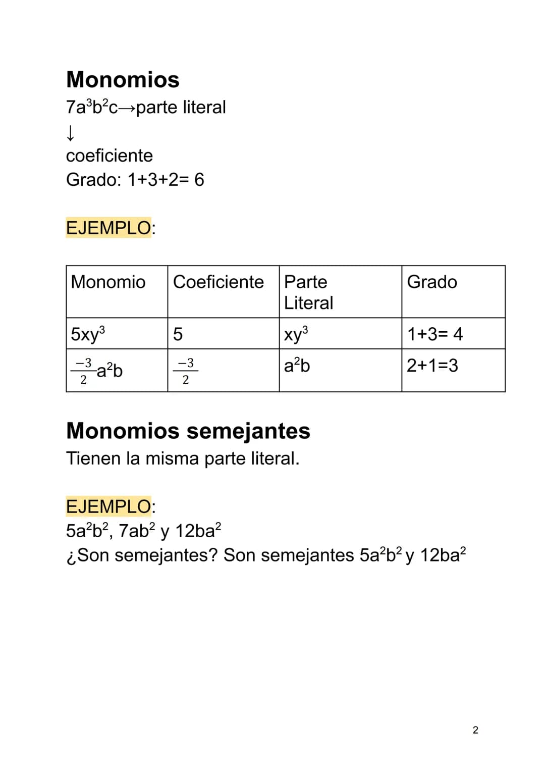 
<h2 id="expresionesalgebraicasejemplos">Expresiones algebraicas ejemplos</h2>
<p>Una expresión algebraica es un conjunto de números y letra