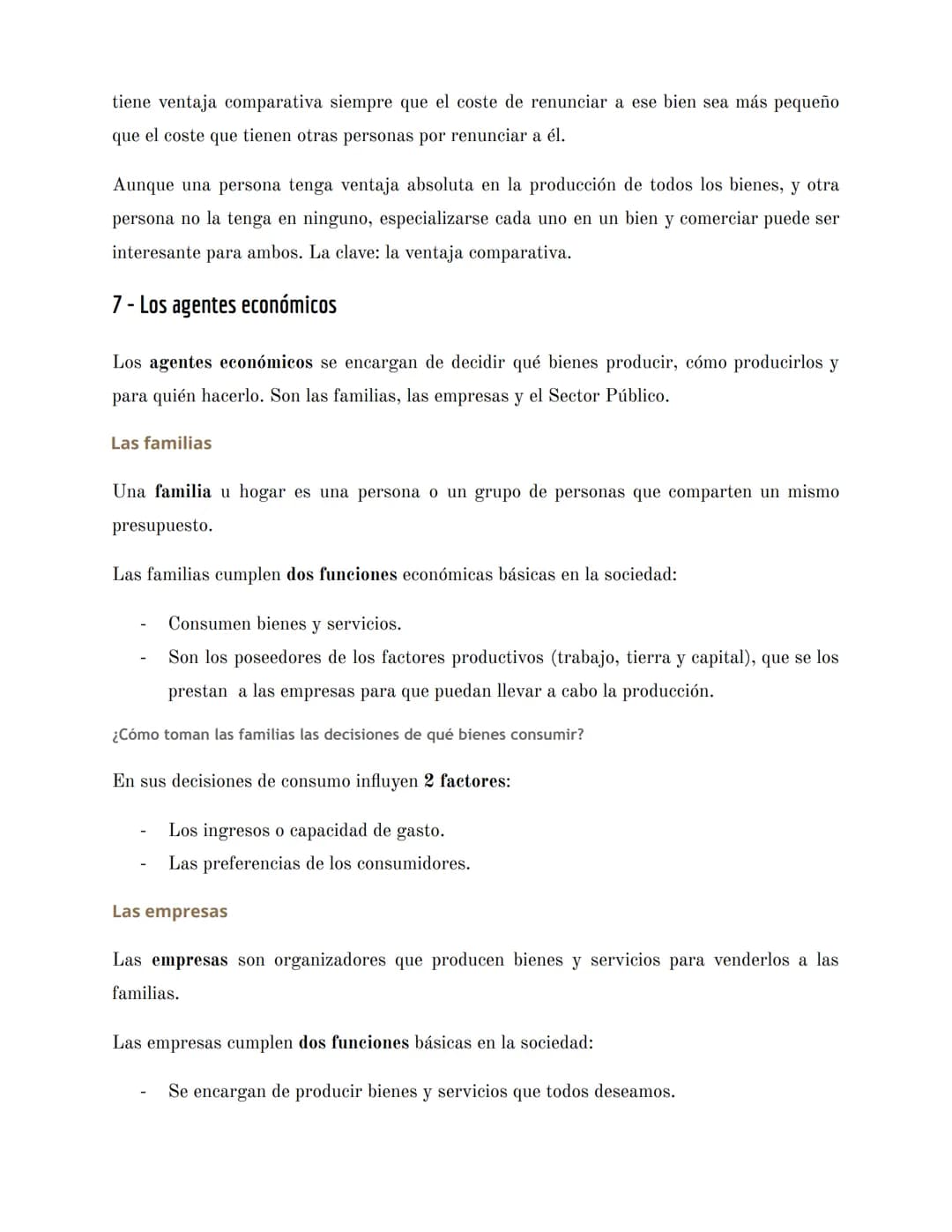 Economía
PRIMER TRIMESTRE - 1º BAC
Tema 2. Decisiones económicas colectivas
1 - Los factores productivos
Los factores productivos (o de prod