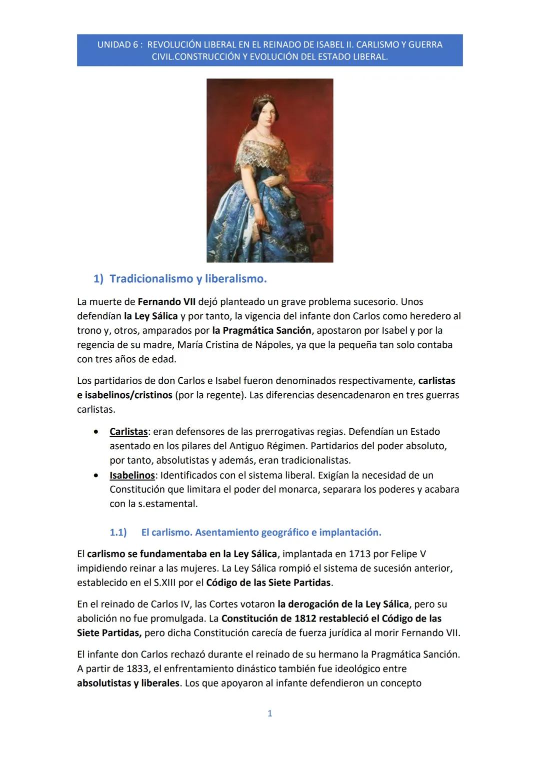 Tema 6- Historia de España- 2º Bachillerato 