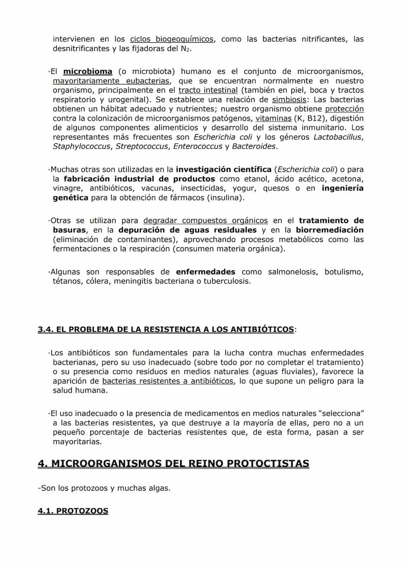 MICROBIOLOGÍA. BIOTECNOLOGÍA.
-MICROBIOLOGÍA-
-Un microorganismo es un ser vivo solo observable al microscopio. Es un concepto sin
implicaci