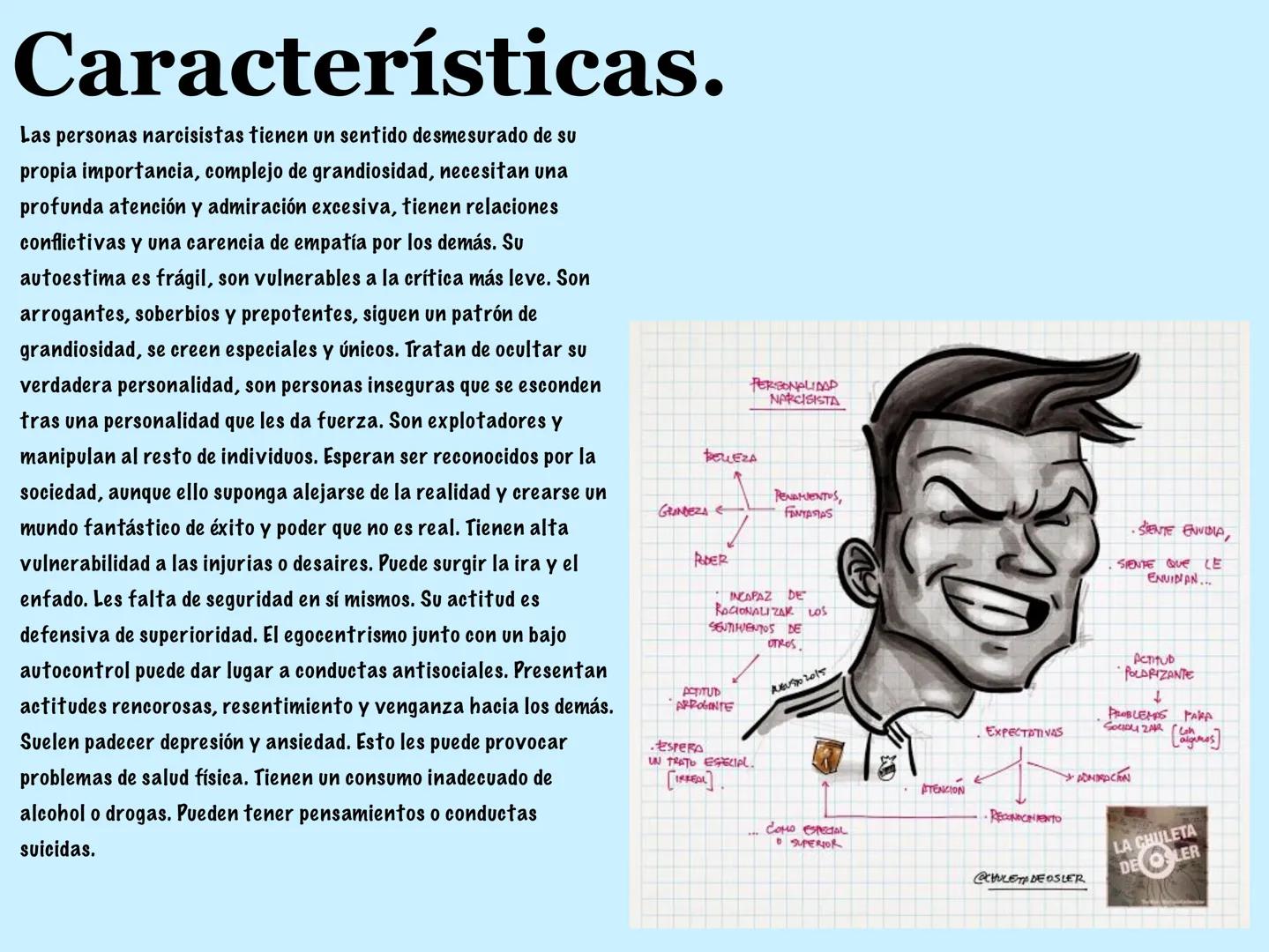 TRASTORNO
DE
PERSONALIDAD
NARCISISTA. Descubrimiento del
trastorno.
En el dominio de la psicología, el término narcisismo, según
afirmó Freu