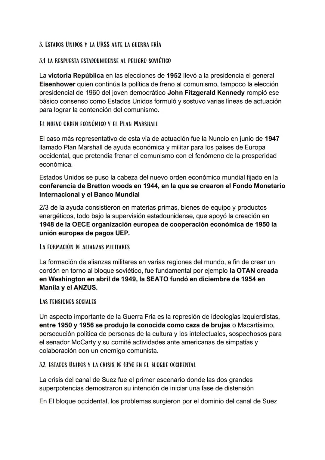 13.LA GUERRA FRIA
1.CARACTERISTICAS Y ETAPAS DE LA GUERRA FRÍA
La Guerra Fría abarca un período en el que las relaciones internacionales se
