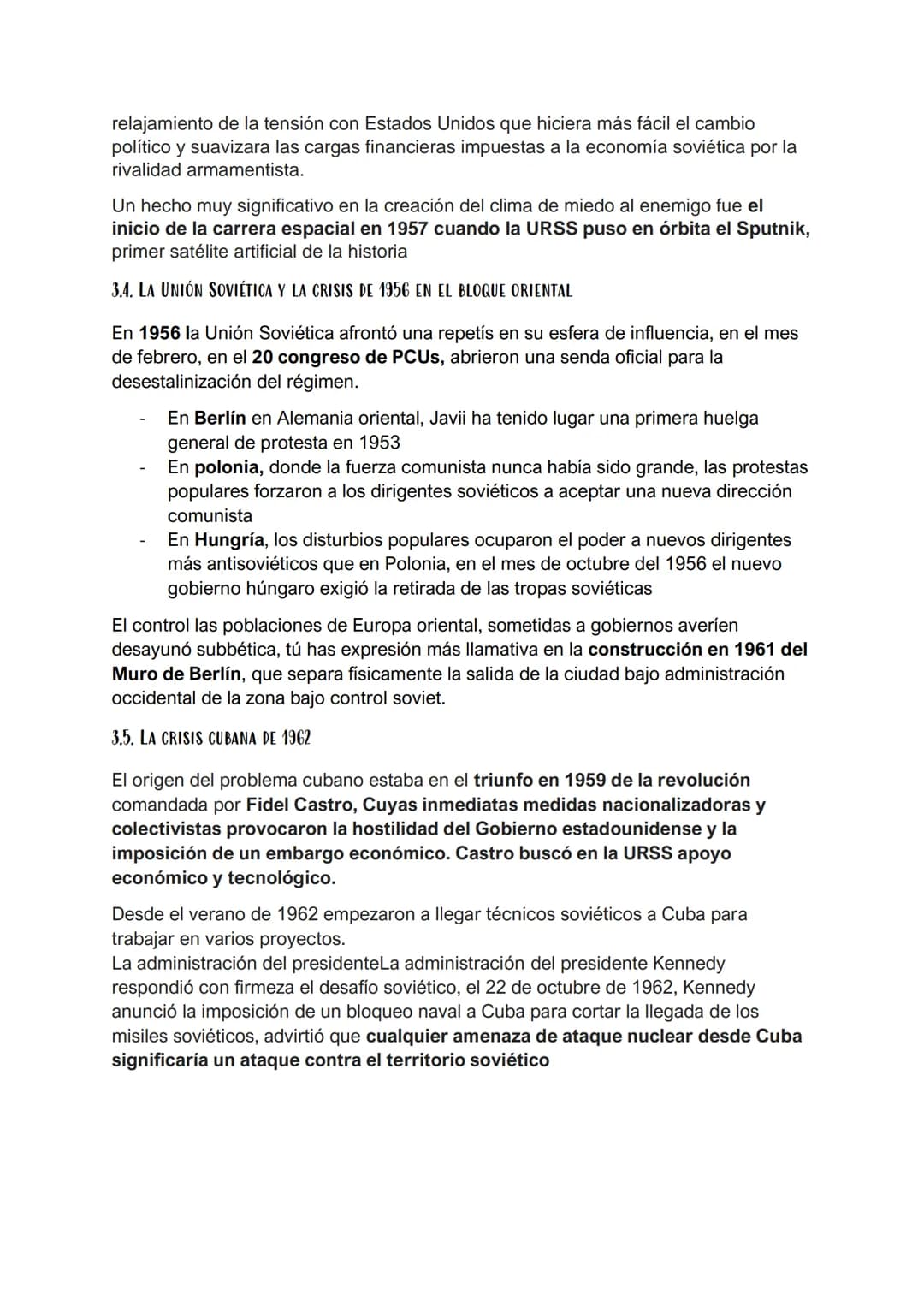 13.LA GUERRA FRIA
1.CARACTERISTICAS Y ETAPAS DE LA GUERRA FRÍA
La Guerra Fría abarca un período en el que las relaciones internacionales se
