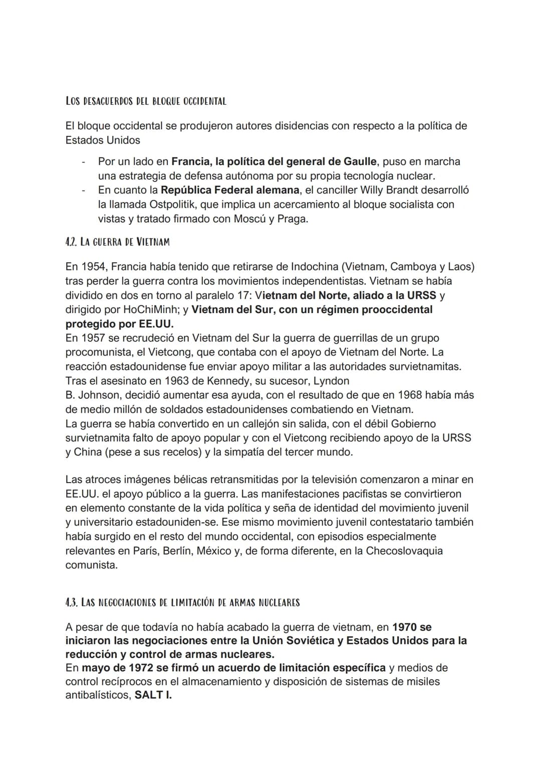 13.LA GUERRA FRIA
1.CARACTERISTICAS Y ETAPAS DE LA GUERRA FRÍA
La Guerra Fría abarca un período en el que las relaciones internacionales se
