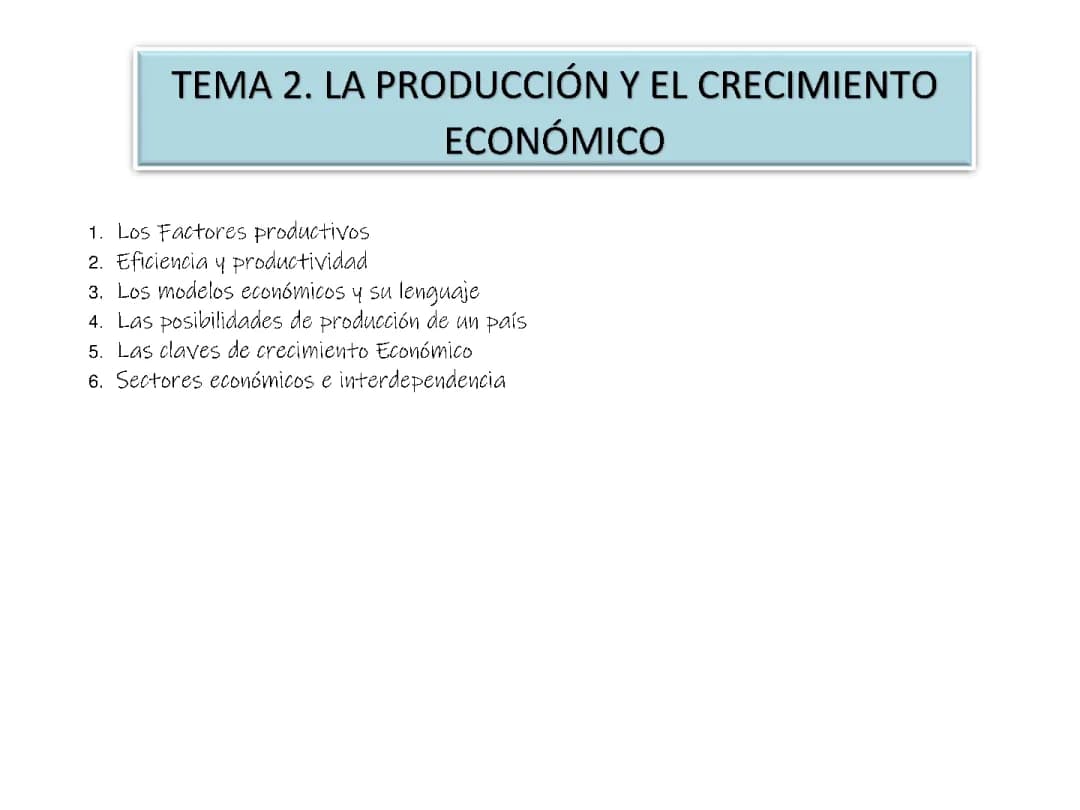 ¿Qué son los factores productivos en la economía y cómo afectan el crecimiento económico?