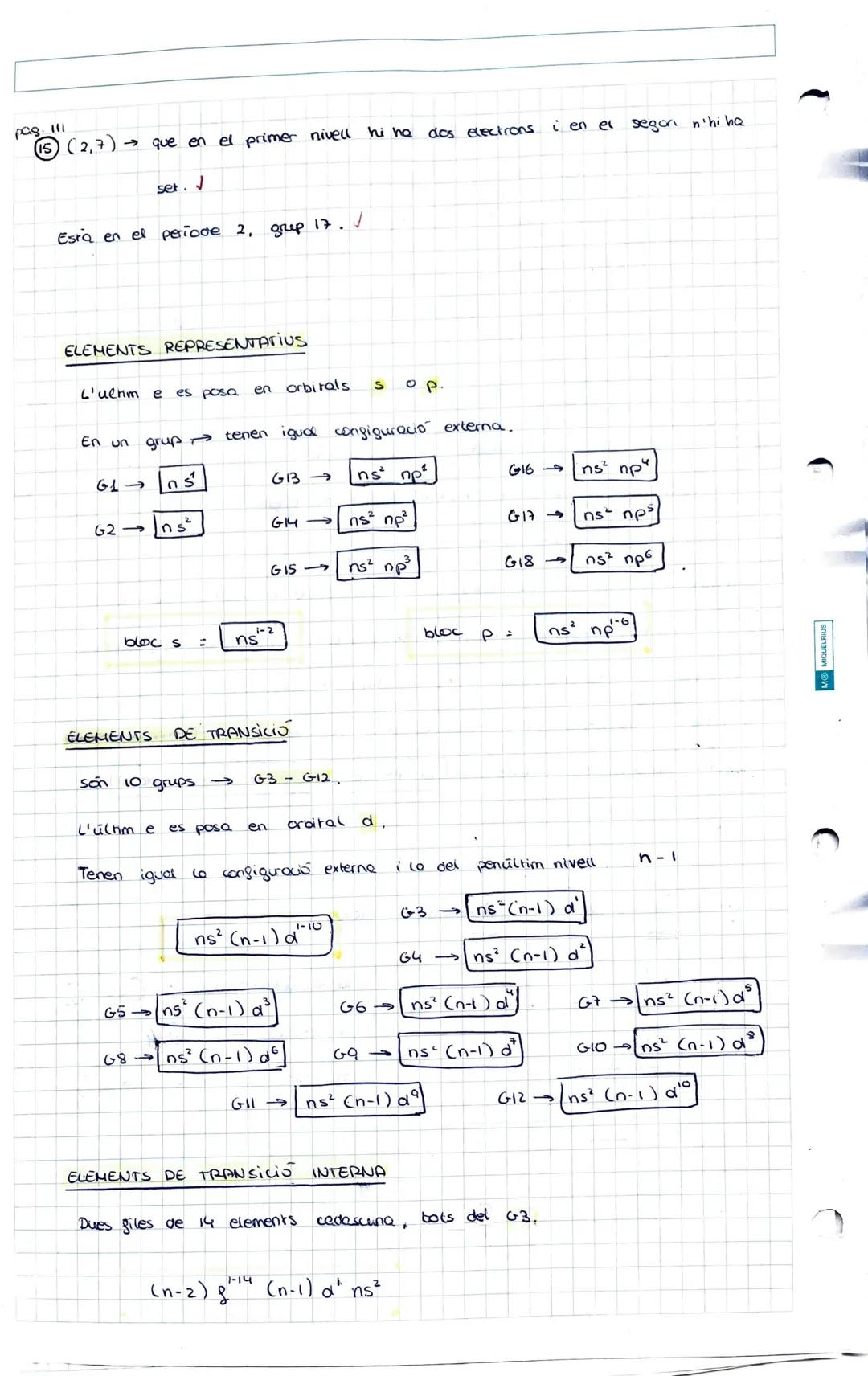 D
C
MIQUELRIUS
MIQUELRIUS
simbol
35Ci
to Ti
22
208
³Pb²+
82
Tota
19
a
36
12
нд
31 p³.
1. Els àtoms
ELEMENTS i TAULA PERIODICA
17
3 tipus:
22