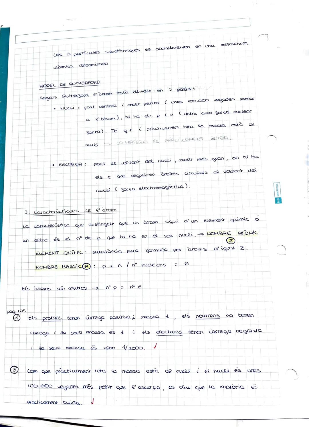 D
C
MIQUELRIUS
MIQUELRIUS
simbol
35Ci
to Ti
22
208
³Pb²+
82
Tota
19
a
36
12
нд
31 p³.
1. Els àtoms
ELEMENTS i TAULA PERIODICA
17
3 tipus:
22