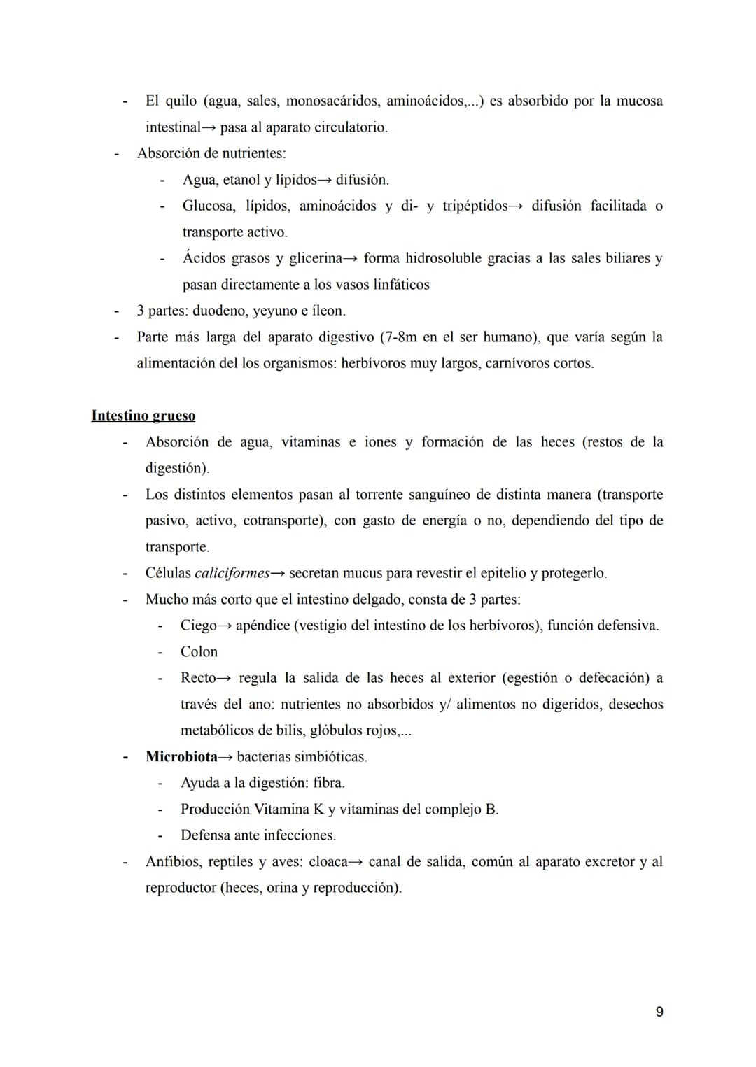 T-8: Aparatos digestivo y respiratorio
Nutrición →incorporación y transformación de materia y energía de los organismos para que
puedan llev