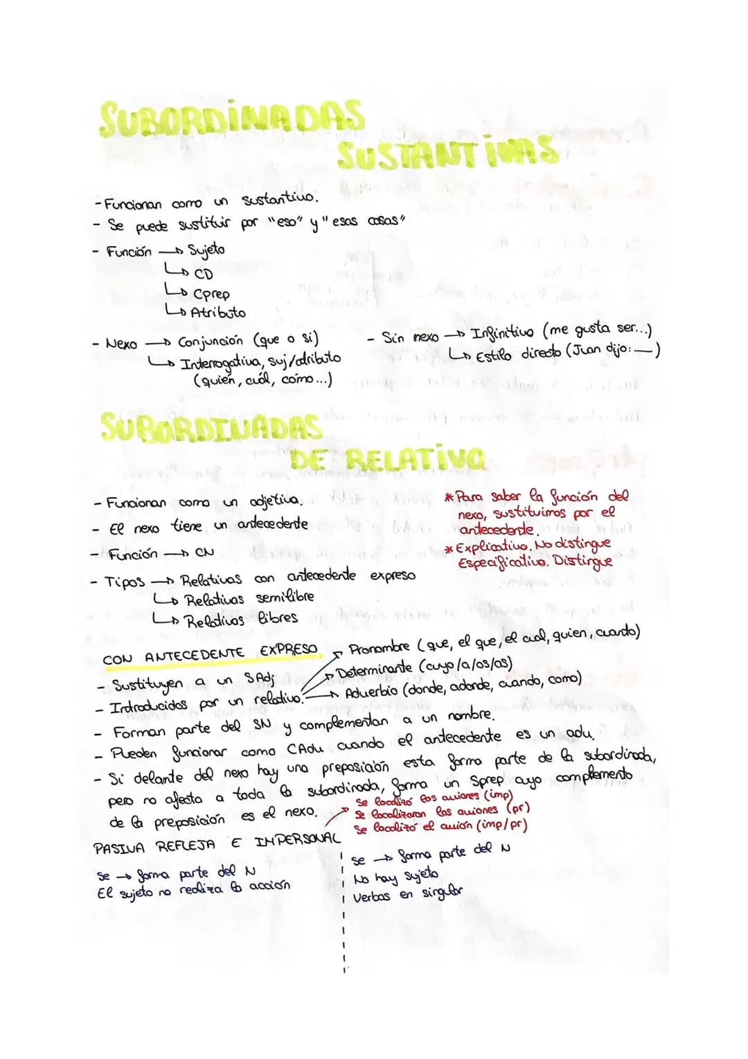 Resumen teoría sintaxis