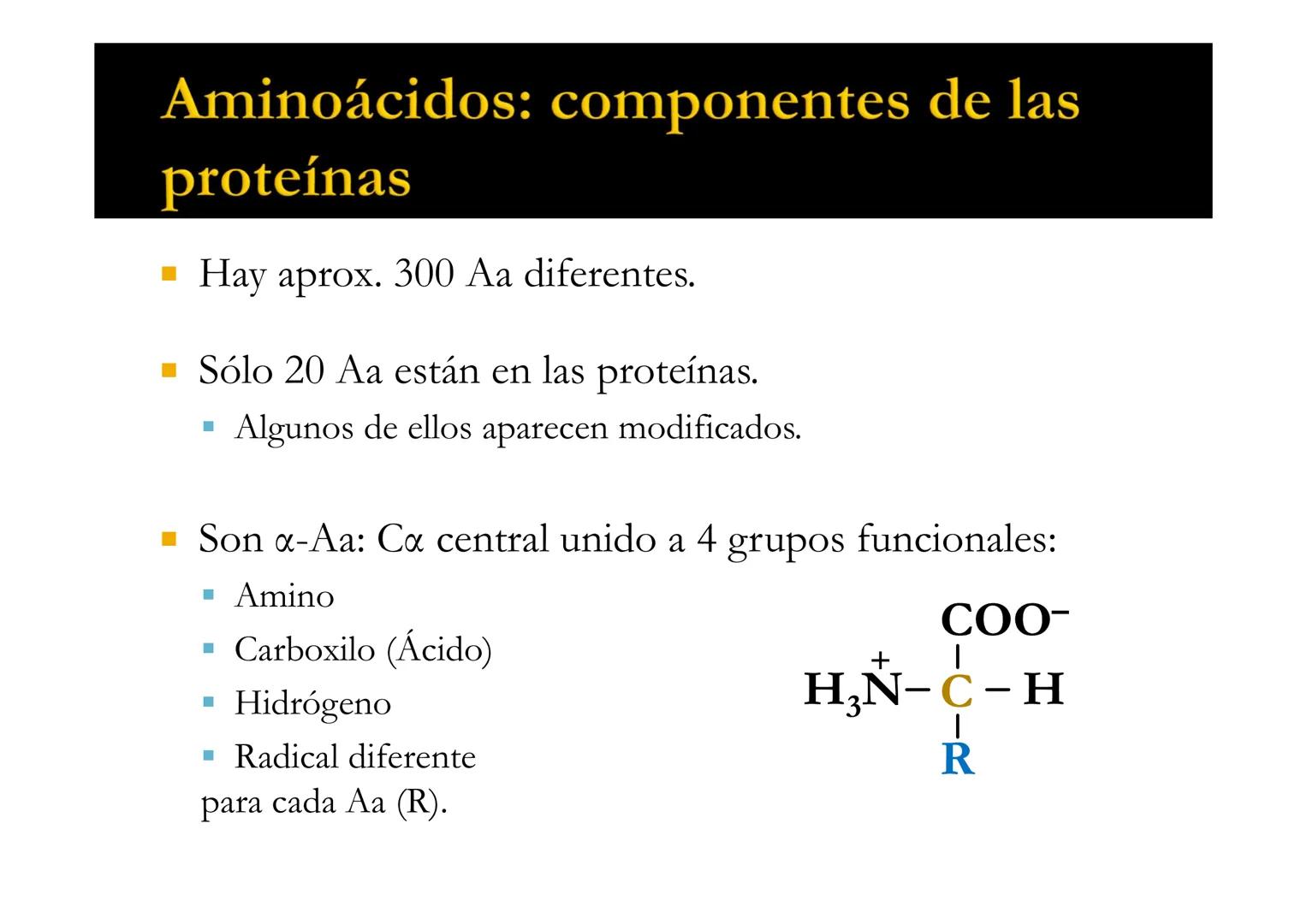 SUI
T4 AMINOÁCIDOS
Forman las proteínas
Bioquímica-I
Grado en Medicina
UNIVERSIDAD
ALFONSO X EL SABIO
Profs. Ana Martínez García
Isabel Olaz