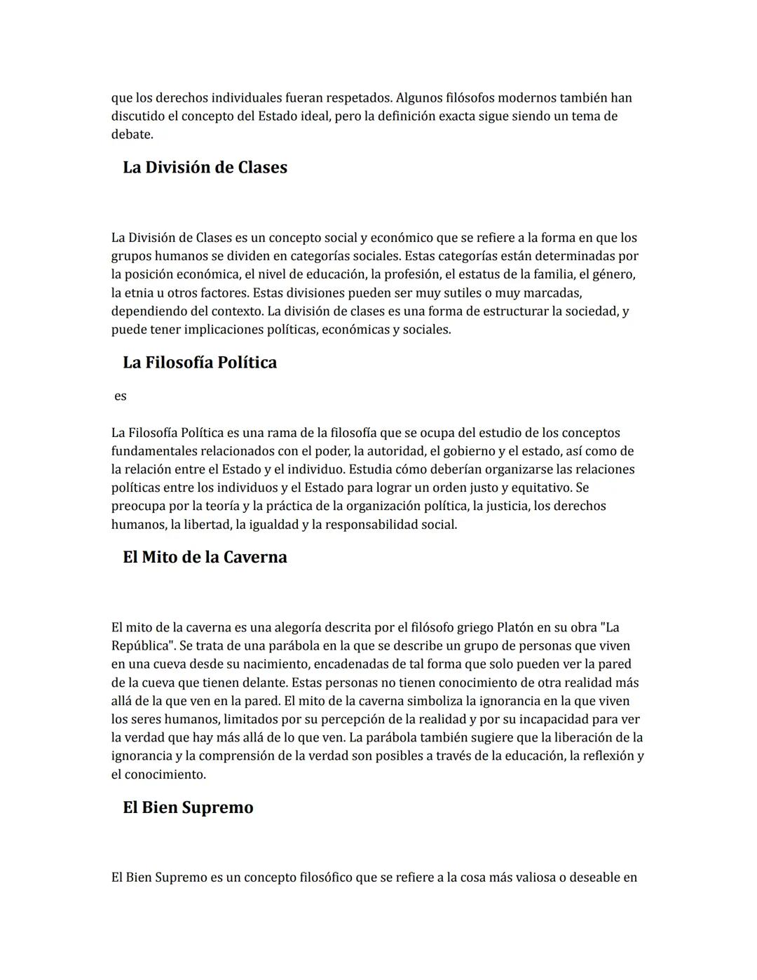 # Ejercicio Platón

## Teoría de las Ideas de Platón

La Teoría de las Ideas de Platón es una teoría filosófica que afirma que detrás de la 
