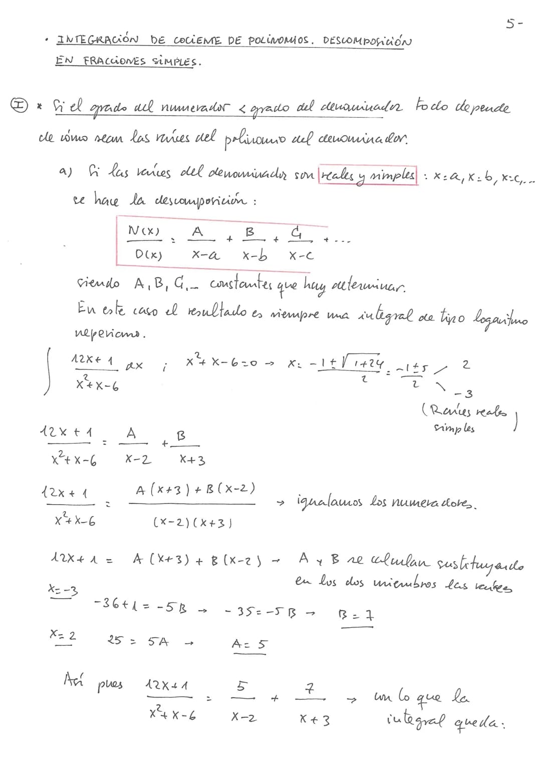 # INTEGRALES INDEFİMDAS

Cuando la integral que se tiene que calcular no se corresponde con
ninguna de la tabla de las integrales inmediatas