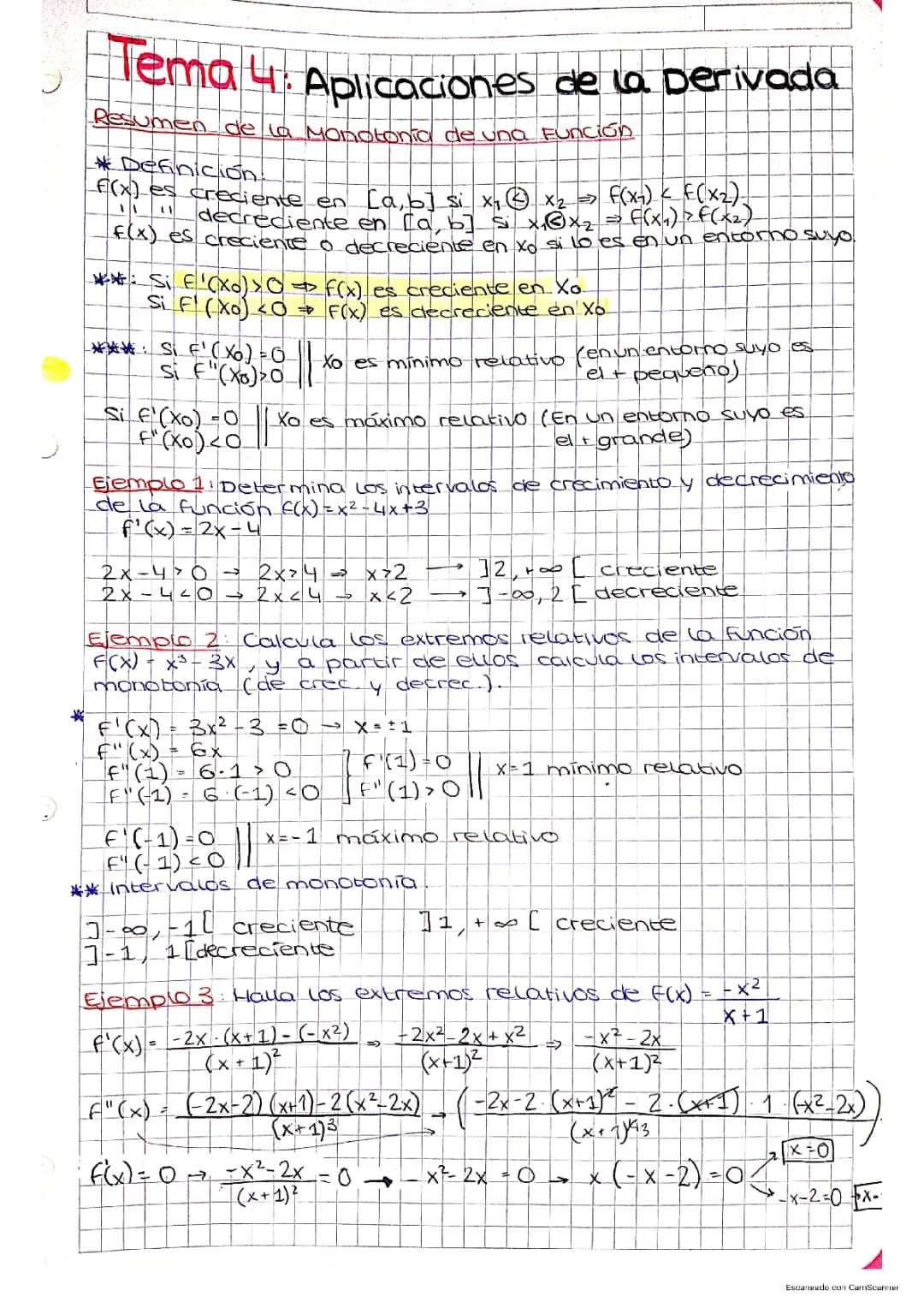 Understanding Monotonic Functions, Relative Extrema, and Asymptotes
