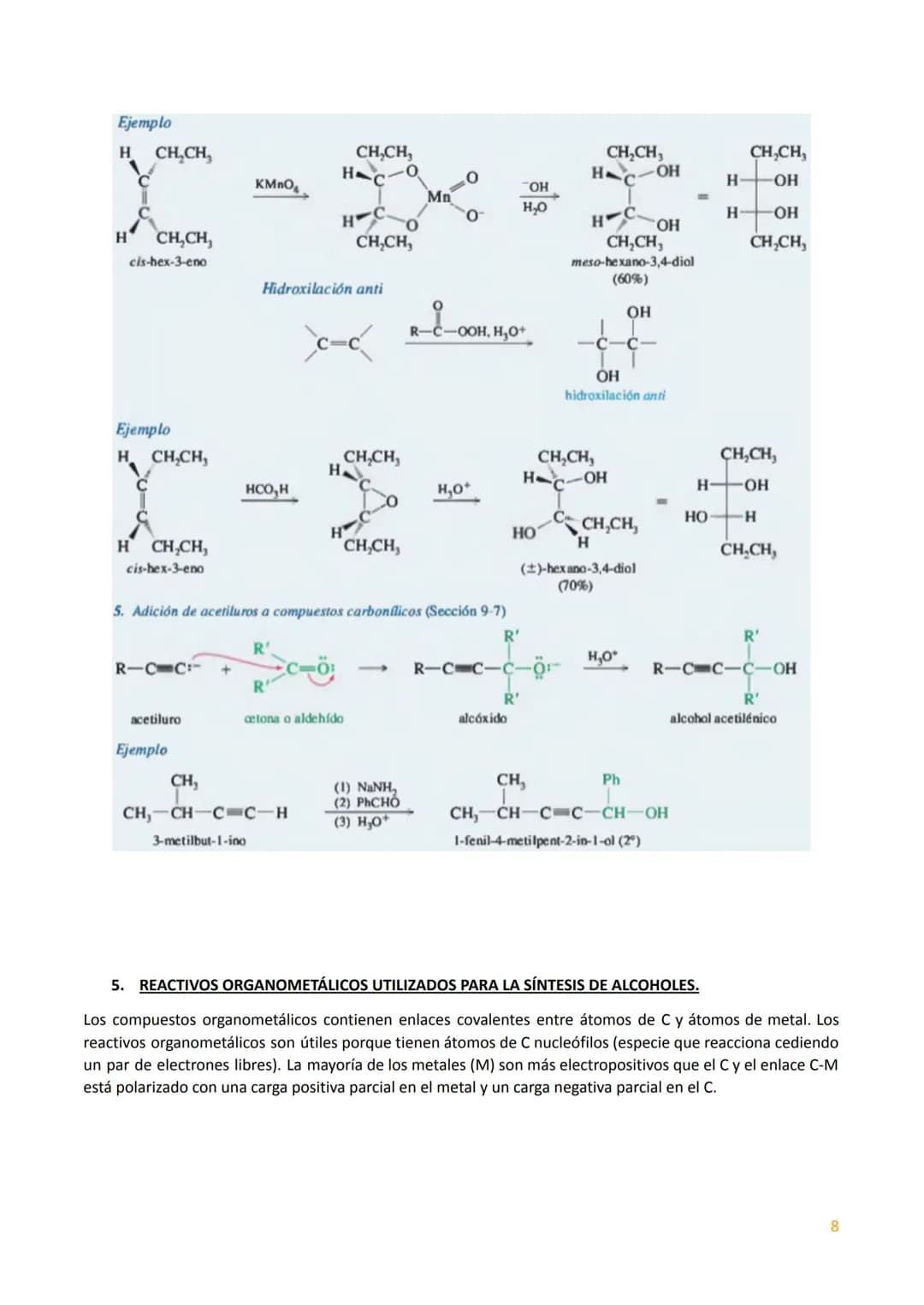 TEMA 1. ESTRUCTURA Y SÍNTESIS DE ALCOHOLES.
Los alcoholes son compuestos orgánicos que contienen grupo hidroxilo (-OH).
CH3-CH₂-OH Alcohol e