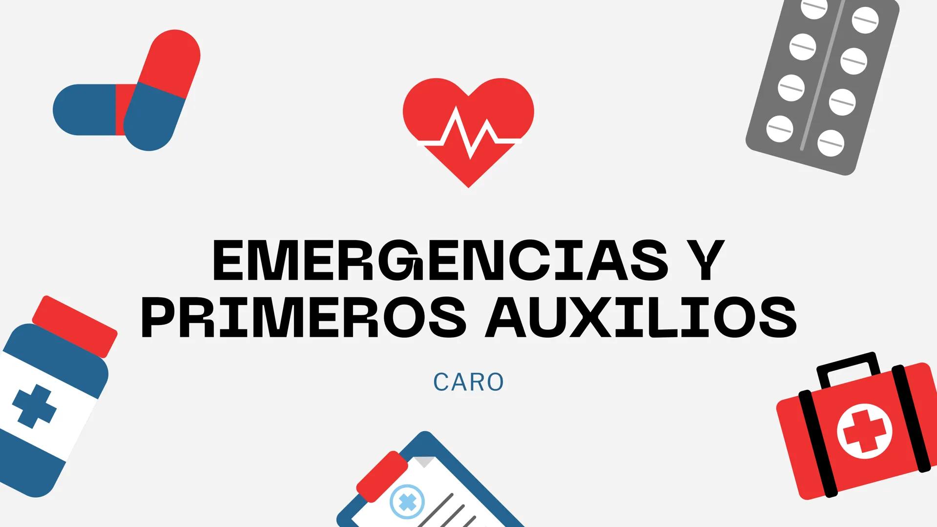 I
+
EMERGENCIAS Y
PRIMEROS AUXILIOS
CARO ÍNDICE
EL PLAN DE AUTOPROTECCIÓN: EL PLAN DE
EMERGENCIAS
PRIMEROS AUXILIOS
SOPORTE VITAL BÁSICO: PA