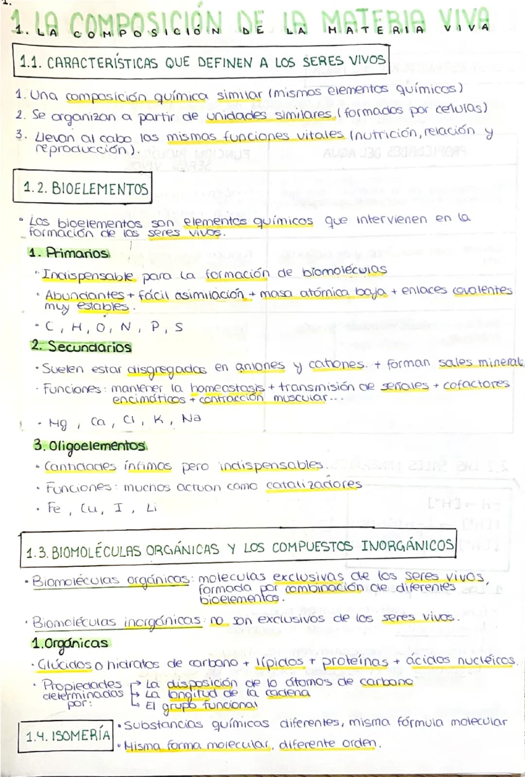 Biologia 1 bach. Tema 1