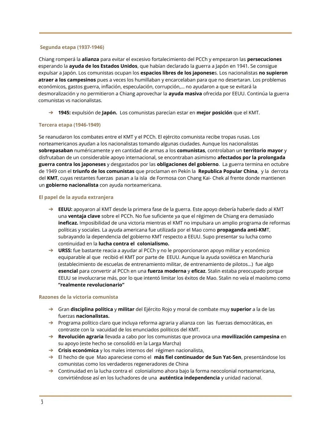 Manuela Domercq Ramos
GUERRA CIVIL CHINA
UNIDAD 2: Causas y consecuencias de las guerras s.XX
A. Causas y naturaleza de las guerras
Se trata