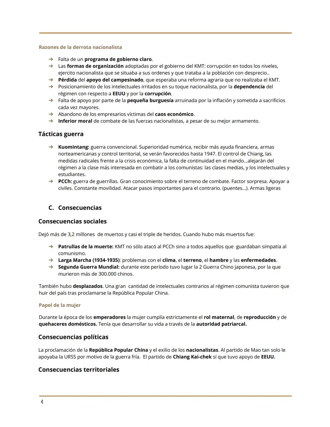 Manuela Domercq Ramos
GUERRA CIVIL CHINA
UNIDAD 2: Causas y consecuencias de las guerras s.XX
A. Causas y naturaleza de las guerras
Se trata