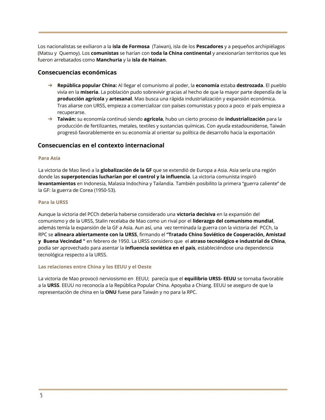Manuela Domercq Ramos
GUERRA CIVIL CHINA
UNIDAD 2: Causas y consecuencias de las guerras s.XX
A. Causas y naturaleza de las guerras
Se trata