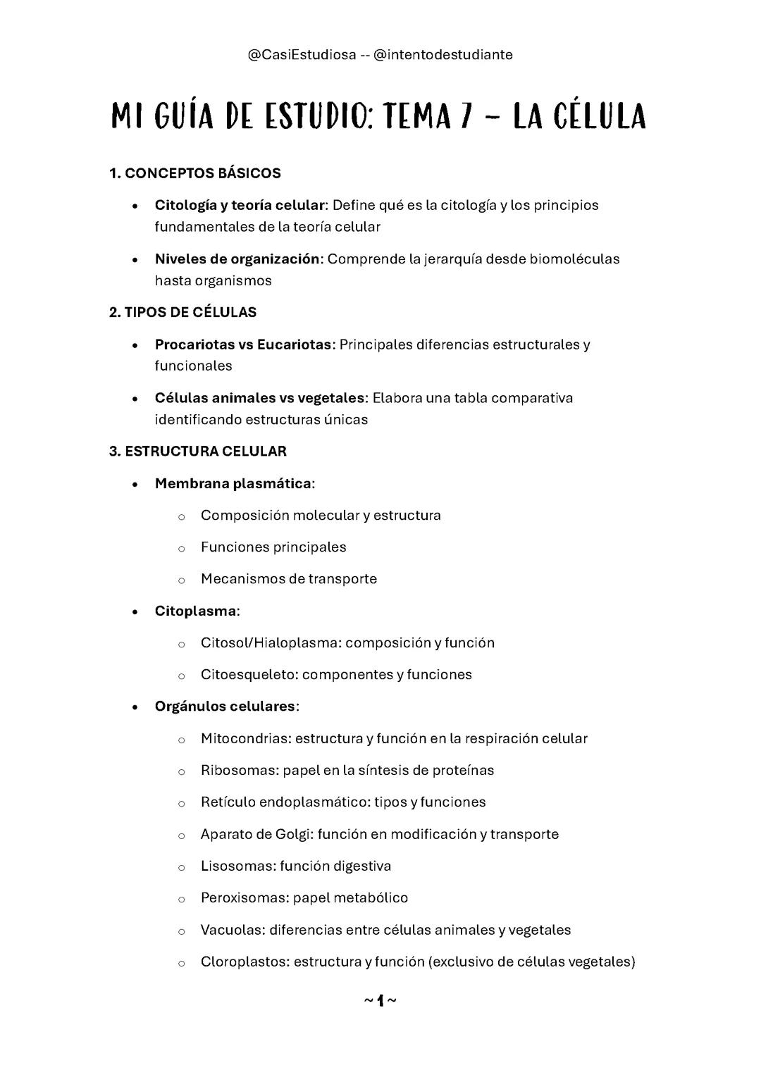 Estudio Completo sobre La Célula: Guía esencial para Biología