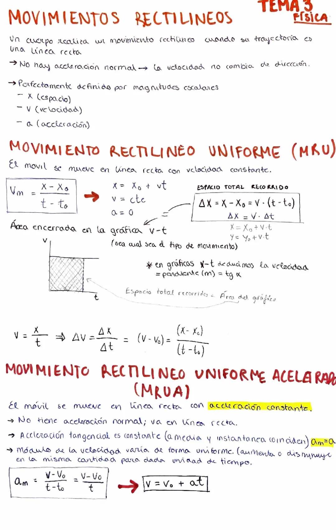 Análisis de Movimientos Físicos - Fórmulas y Ejemplos