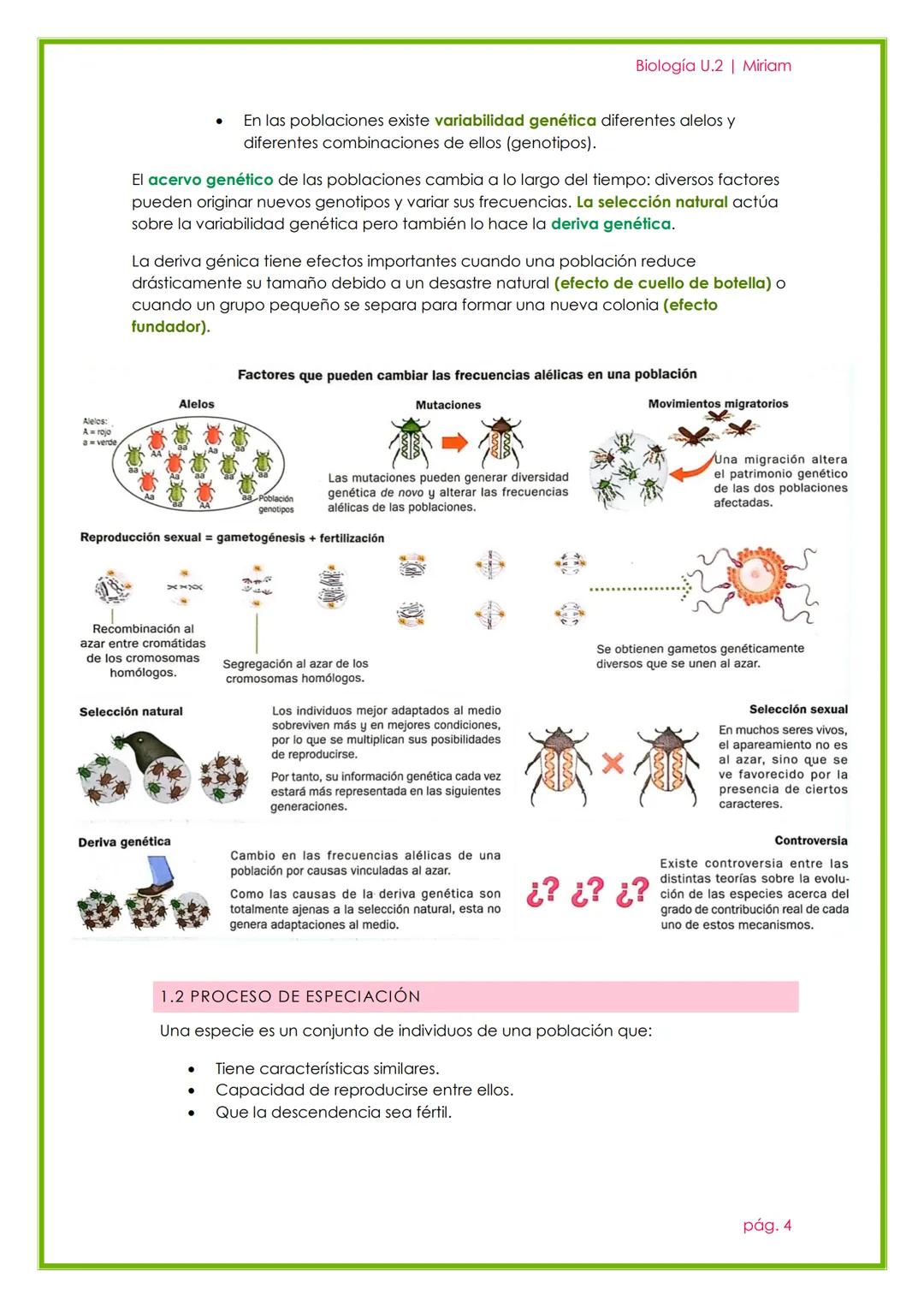 Biología U.2 | Miriam
EVOLUCIÓN Y CLASIFICACIÓN
DE LOS SERES VIVOS
UNIDAD 1
pág. 1 1. EVOLUCIÓN DE LA BIODIVERSIDAD.
Biología U.2 | Miriam
E