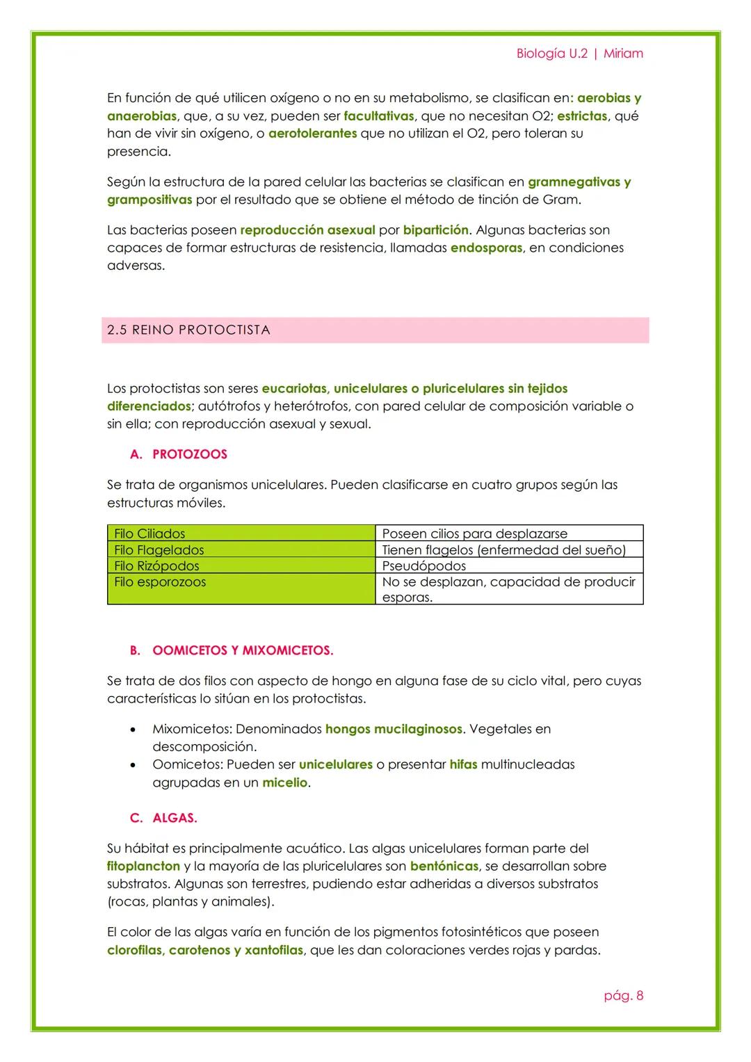 Biología U.2 | Miriam
EVOLUCIÓN Y CLASIFICACIÓN
DE LOS SERES VIVOS
UNIDAD 1
pág. 1 1. EVOLUCIÓN DE LA BIODIVERSIDAD.
Biología U.2 | Miriam
E