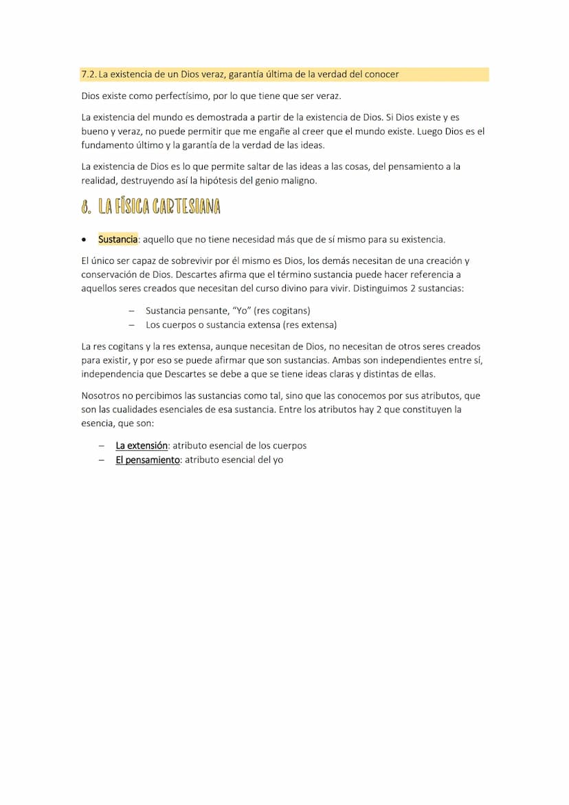 TEMA 6º LA FILOSOFÍA
1. PROYECTO CARTESIANO
LA FILOSOFÍA DE DESCARTES
El punto de partida de Descartes es su actitud crítica frente al saber